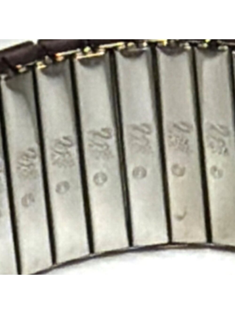 VTG Swarovski Crystal Signed 5 Row Rhinestone Copper Expansion Bracelet Gift Bag - Picture 15 of 16